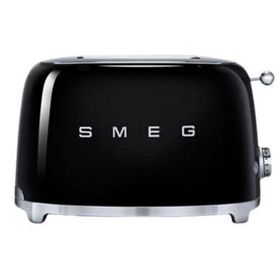 SMEG TSF01BLEU Toaster schwarz, Krümelschublade, 6 Röstgradstufen