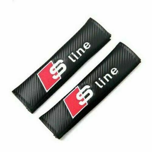 Seat Belt Shoulder Pads - S Line Logo * Audi * Clearance LAST ONES! Free US SHIP - Bild 1 von 6