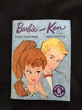 Vintage Mattel 1962 Barbie and Ken Fashion Model Mini Catalog