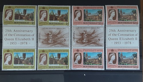 Montserrat 1978 Coronation stamps & minisheet MNH - SG 422 - 425 & MS426 - Picture 3 of 4