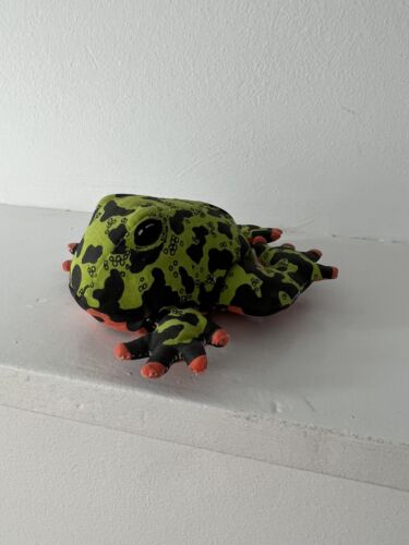 DART FROG Determined Productions 1992 Vintage Beanie Plush Toy Animal - Picture 11 of 11