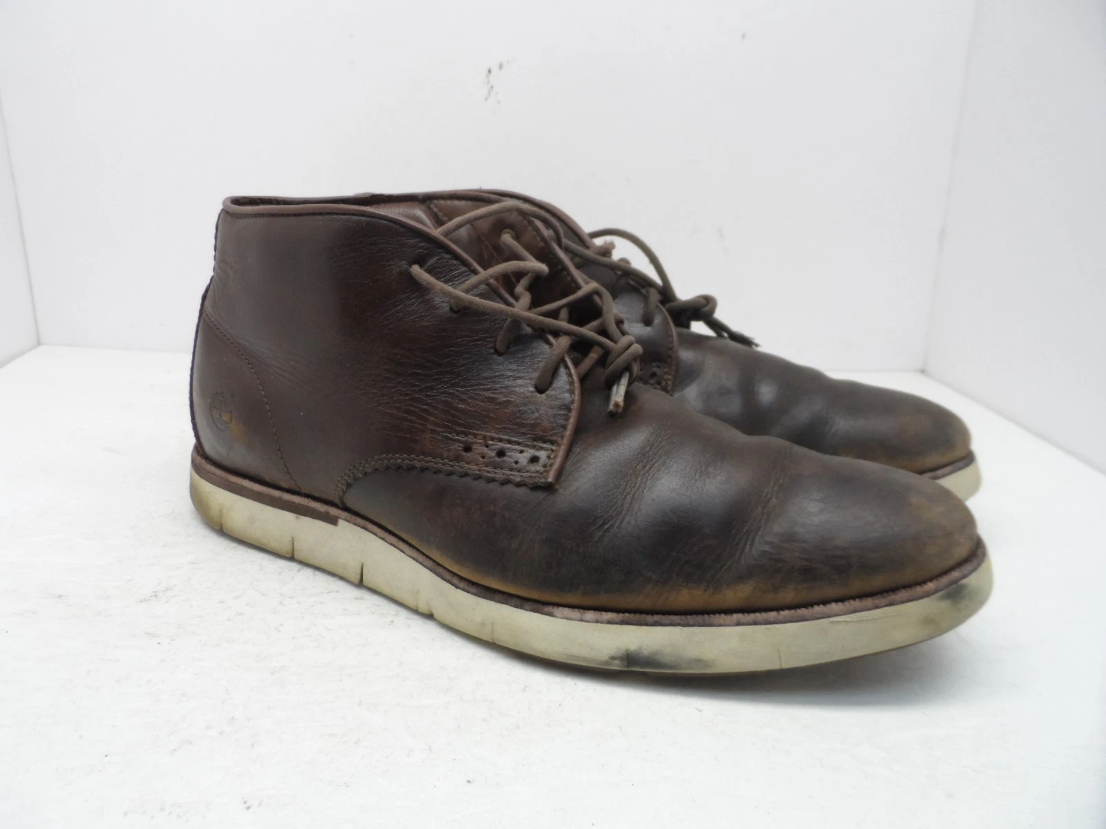 TIMBERLAND SCARPE OXFORD OXFORD DA UOMO PRESTON HILLS BROGUE A16SK marroni taglia 12M