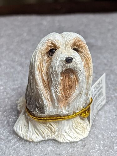 2007 Lhasa Apso Miniature Resin Dog Figurine Original Tag Box New Old Stock  - Picture 1 of 14