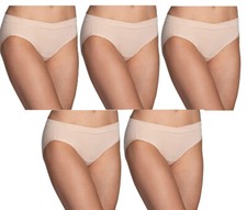 5 Prs Vanity Fair Beyond Comfort Silky Stretch Bikini 18291 Neutral 5-6-7-8