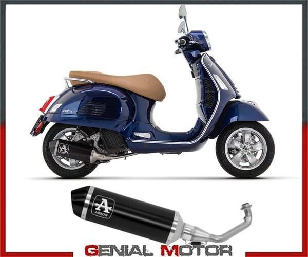 Full Exhaust Arrow Urban Black Aluminum PIAGGIO VESPA GTS 125IE