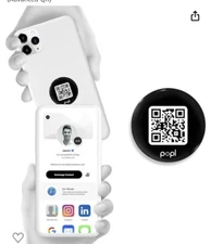 Popl Dot Digital Business Card for Back of Phone - Instantly Share Anything
