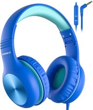 Kids Headphones with Cord, OverEar Headphones for Kids with Microphone, 85/94...
