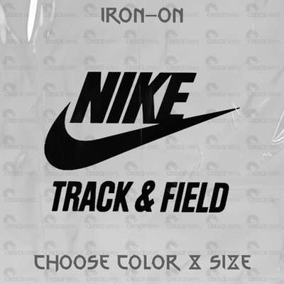  Track & Field Ready to Apply DIY Made to Order Iron On Custom Vinyl Decal  HTV