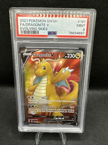 Dragonite V graded PSA 9 for sale on eBay