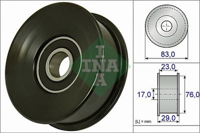 Schaeffler INA Umlenk-/Führungsrolle Keilrippenriemen 532 0730 10 für ROVER 84mm