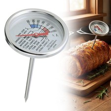 Thermometer Meat Poultry Food BBQ Oven Temperature Cooking Probe Stainless Steel