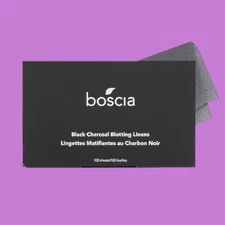 NEW Boscia Black Charcoal Blotting Linens 100 Sheets Oil Face Skincare