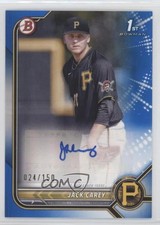 2022 Bowman Paper Prospect Auto Blue Border 24/150 Jack Carey #PPA-JC Auto 0in6