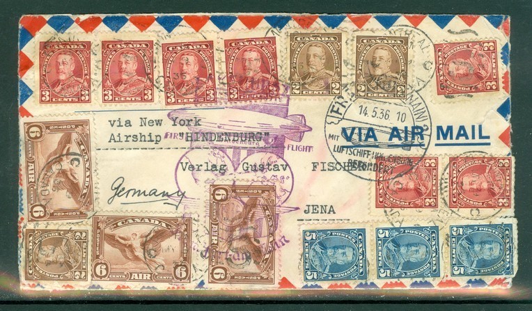 ZEPPELIN LZ 129; Hindenburg; 6-14 may 1936 (10199-G)
