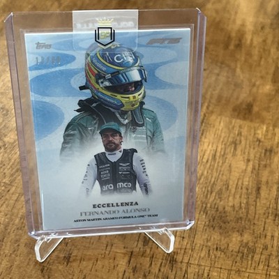 2025 Topps Eccellenza Formula 1 F1 Fernando Alonso La Passione Blue /99 Mint.