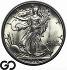 1936 Walking Liberty Half Dollar, Lustrous Gem BU+