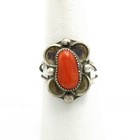 Southwest Sterling Turquoise Red Coral MOP Onyx Sz 4.75-8 Ring Lot of 5 #S5571-1 — photo 10