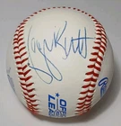 George Brett Autographed Baseball COA & CASE 1985 Kansas City Royals Signed Auto