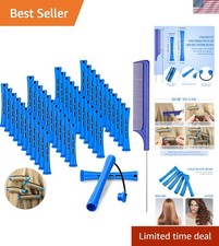 48 Pieces Hair Perm Rods Short Cold Wave Rods Plastic Perming Irons Hair Curl...