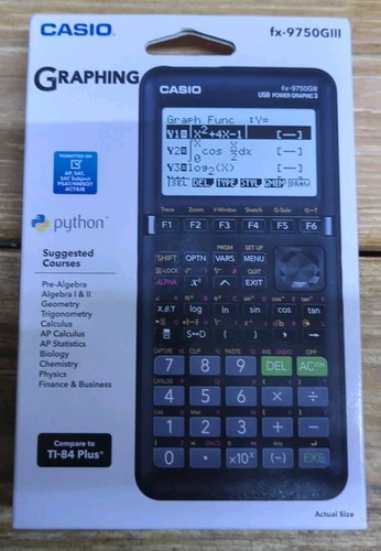 3-Neu Casio graphischer Taschenrechner FX-9750GIII (Menge 3)