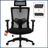 Ergonomischer BüRostuhl Mit Verstellbarer KopfstüTze Und Armlehnen, 150Kg