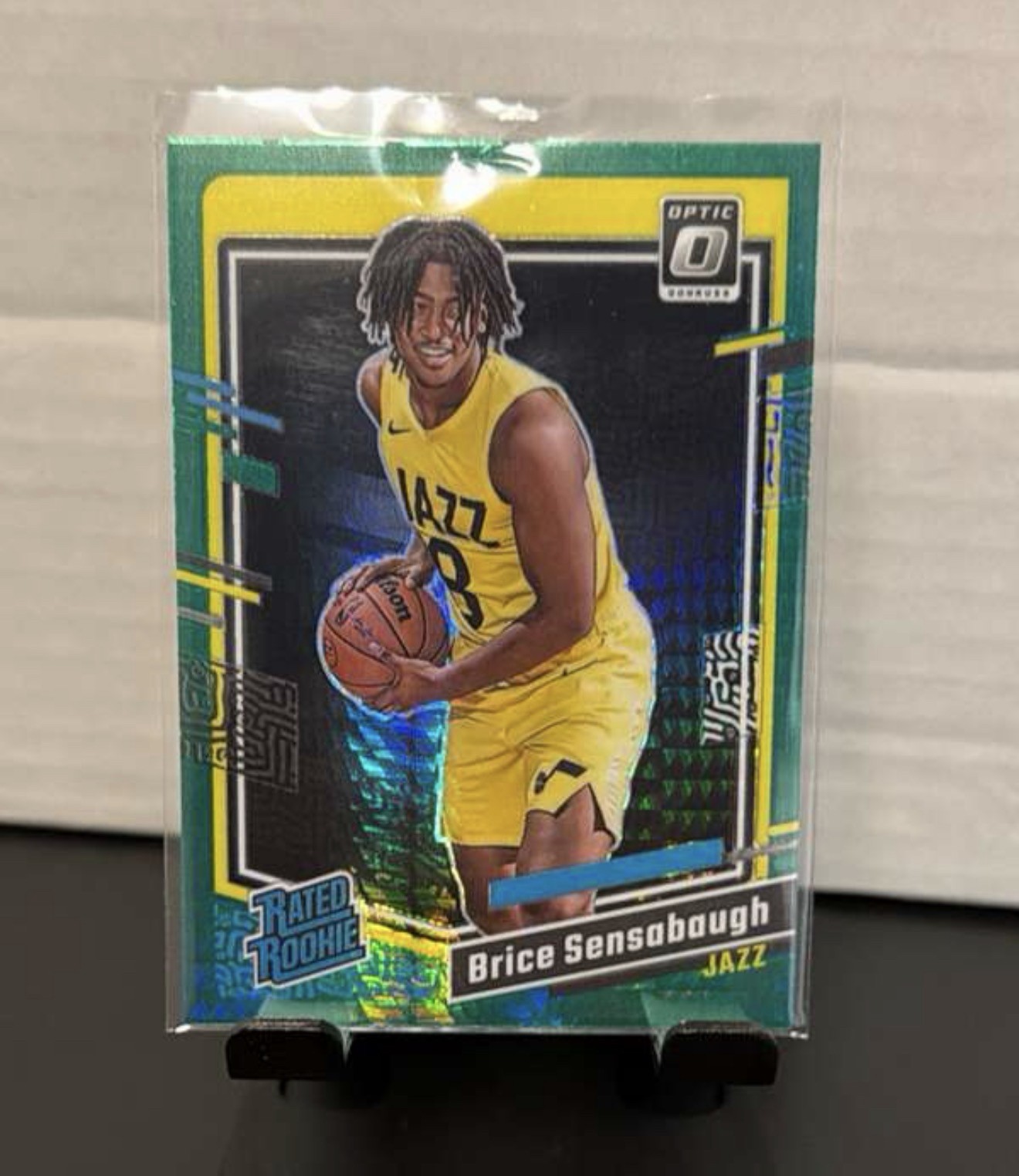 2023-24 Panini Donruss Optic - Rated Rookie Brice Sensabaugh #209 Green Hyper