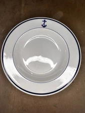 1 SYRACUSE O.P. Co.  Fouled Anchor US Navy  Soup Bowl 8 7/8” date 11-W Nov 1942