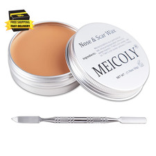 Scar Wax Kit with Spatula,Sfx Scar Makeup,Fake Nose Skin Putty Wax Makeup for Co