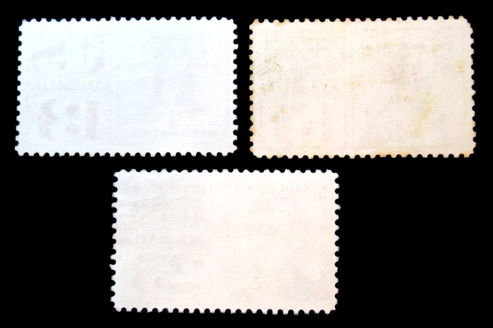 US Air Mail Stamp Scott C59 and C62 and C63 25 Cent 13 Cent 15 Cent No Gum - Image 2 of 2