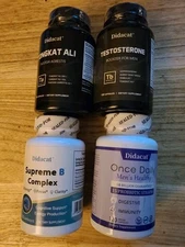 4 Lot Didacat Mens Various Supplements 480 Capsules Exp Sept 2026