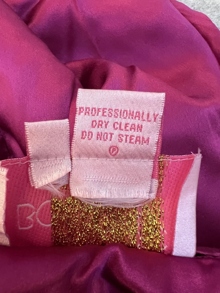 Marc Bouwer Glam It Dress Womens 12 Purple Silk Halter Cocktail Beaded Detail - Image 4 of 4