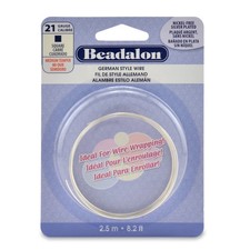 German Style Wrapping Wire Square Silver Plated 21 Gauge 2.5m / 8.2ft Jewelry