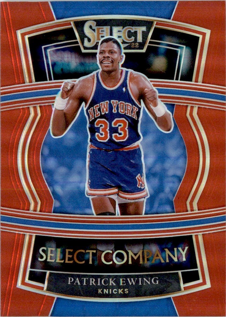 2021-22 Panini Select Company Red Prizms Patrick Ewing New York Knicks #19
