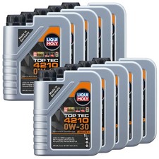 Motoröl Top Tec 4210 0W-30 LIQUI MOLY 10 X 1 Liter für Mercedes BMW Dacia Honda Motoröl Top Tec 4210 0W-30 LIQUI MOLY 10 X 1 Liter für Mercedes BMW Dacia Honda