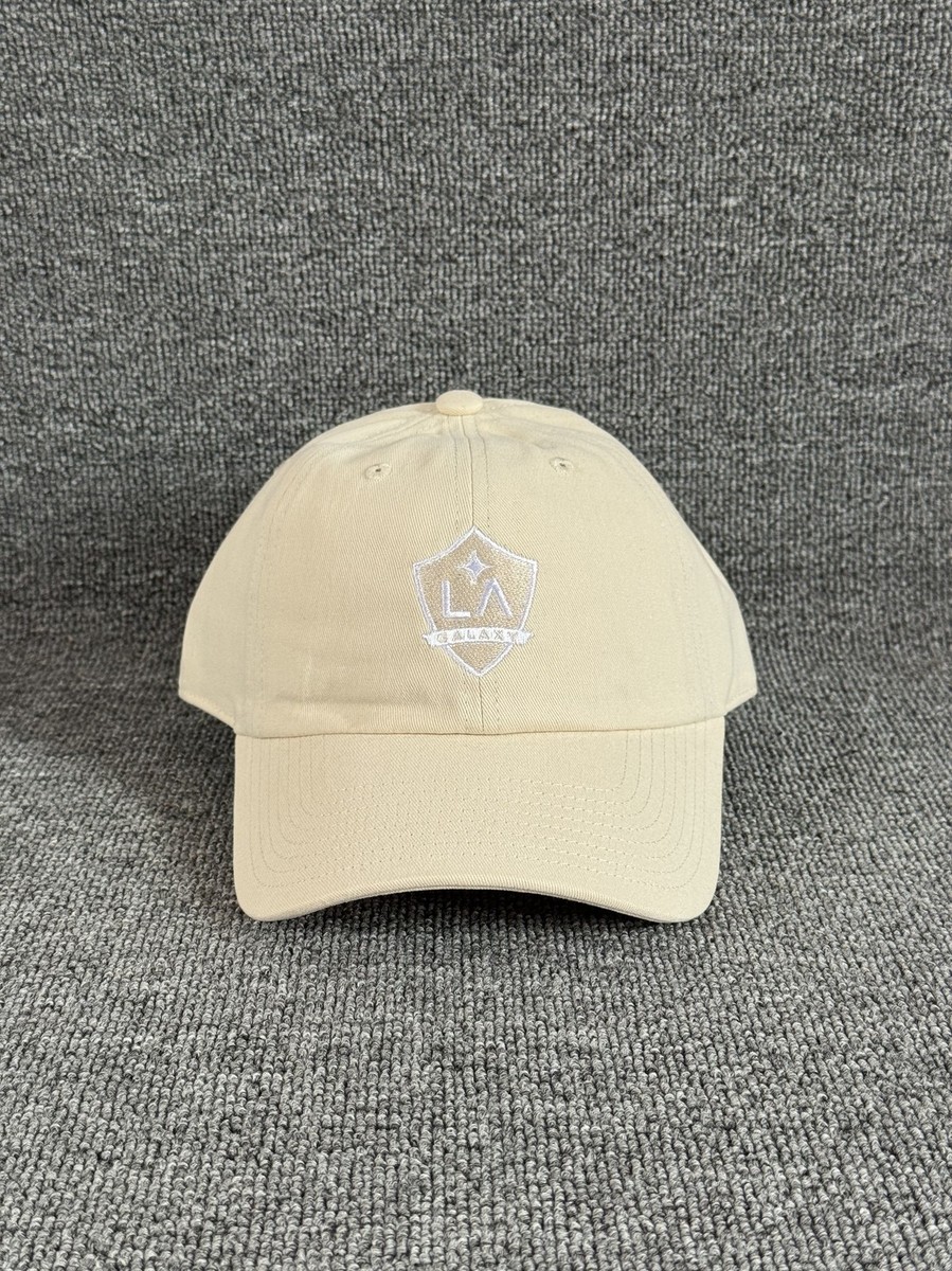 Mitchell & Ness LA Galaxy Dad Hat Strapback Cream Cap