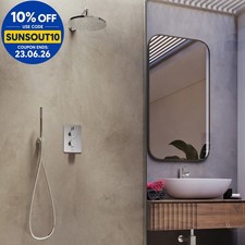 Aqualisa Dream Thermostatic Concealed Valve Mixer Shower Round Twin Head Chrome