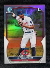 2023 Bowman Chrome Prospects Refractor 479/499 Yilber Herrera #BCP-86 6p1