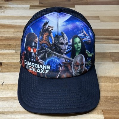 Marvel Guardians of the Galaxy Trucker Snapback Hat Black One Size Adult Cap