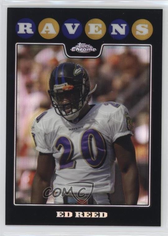 2008 Topps Chrome Refractor Ed Reed #TC120 HOF 0ji1