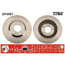 2x Bremsscheibe hinten für Mazda RX-8 SE | 26248477