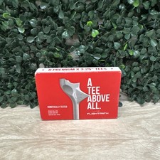 FLIGHTPATH 8 Pieces Premium 3 1/4" Golf Tees Durable Plastic Golf Tees - White