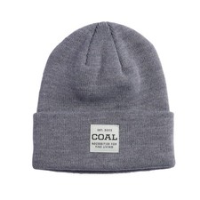 Coal Headwear Uniform Rib Knit Beanie Heather Grey, One Size, Soft Acrylic