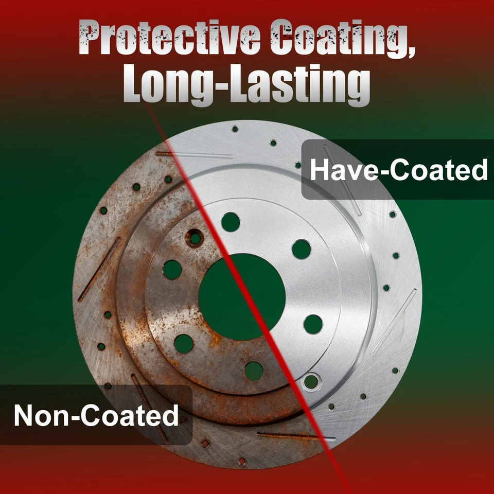 Front Premium Replacement Brake Rotors for Ford F-350 Super Duty 2005 - 2012 - Imagem 2 de 4