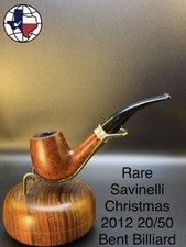 Rare Savinelli Christmas 2012 20/50 Bent Billiard Tobacco Pipe