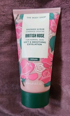 The Body Shop  ''British Rose Shower Scrub''  Für Normale Haut   50 ml   Neu!