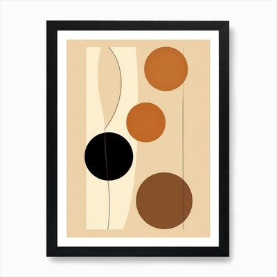 Abstrakte Kreise 30 Kunstdruck gerahmt Wandbild Poster Leinwanddruck Bild
