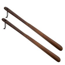 Shoe Horn Long Handle for Seniors, 2-Pack Extra Long Wooden Shoe horn