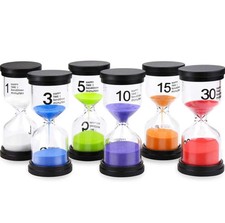 1pc Hourglass Sand Timer 1/3/5/10/15/30 Minutes Sand Watch Home Decor