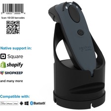 Socket Mobile DuraScan® D740 Universal Barcode Scanner Gray & Charging Dock