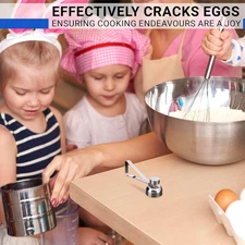 Egg Topper Cutter with Stainless Steel Eggshell Opener Cutter Clean Opener Cr...